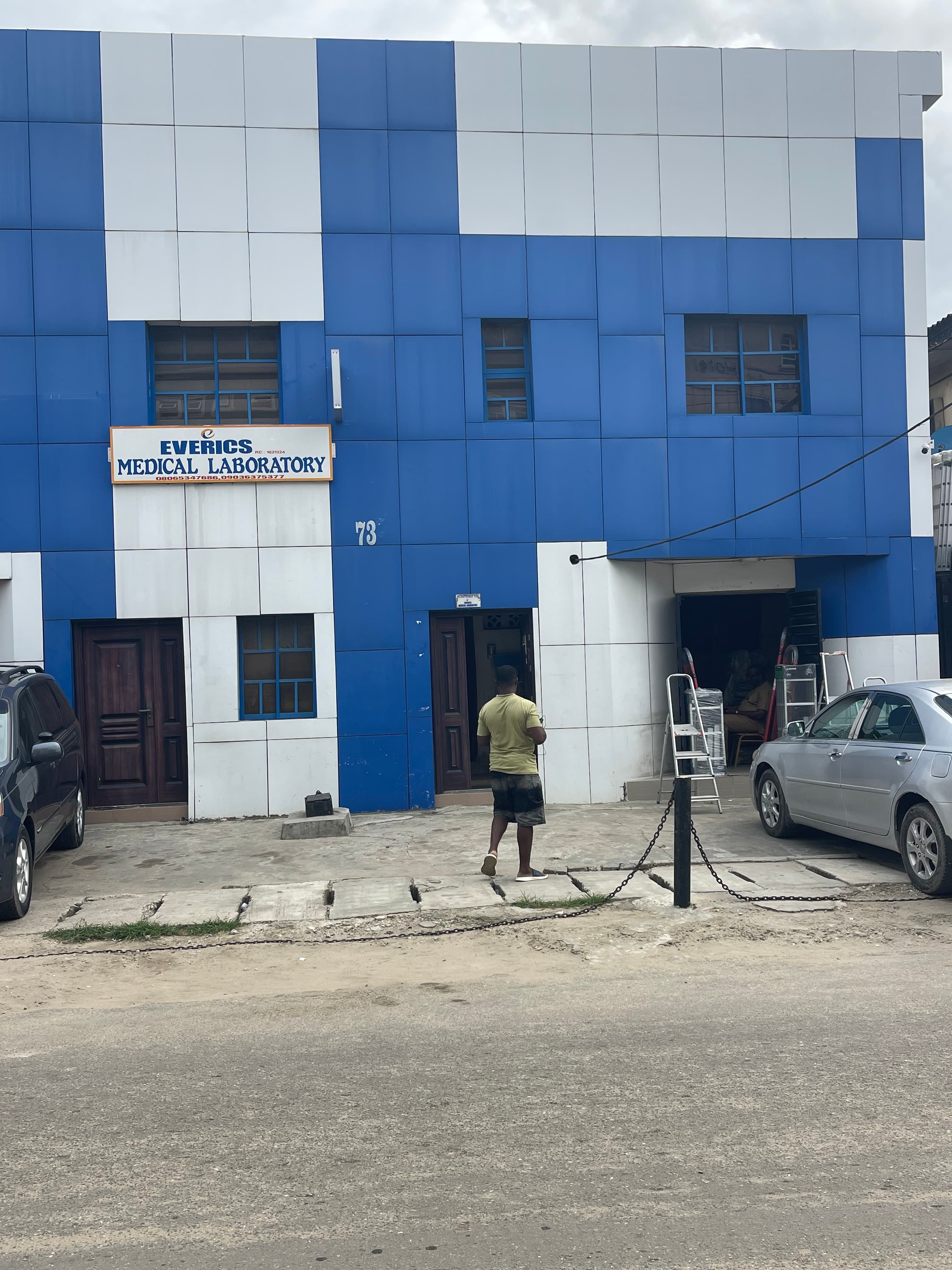J & L Powertools showroom interior — ladders and scaffolding in Lagos